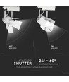 33W LED skinnespot - Samsung chip, 3000K, 5 års garanti, hvid hus