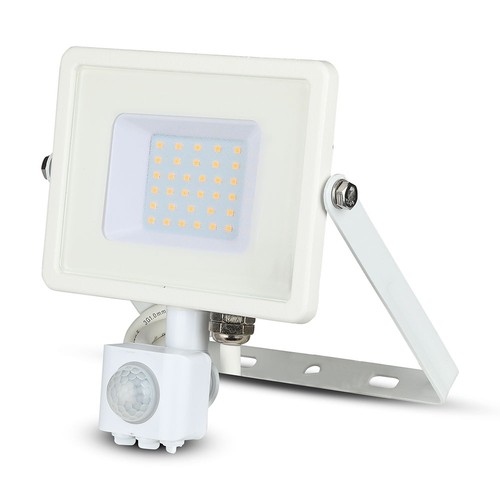 VT-30W projektør - PIR sensor, Samsung chip, 4000K, hvid hus
