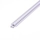 2m aluminiumsprofil til indbygning - Inkl. mælkehvidt cover, sølv, til LED strips op til 9,5mm