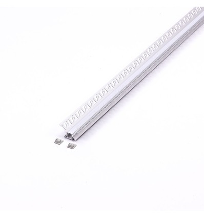 Monteringssæt til LED-strip Nedsænket - 2000x45.4x25.14mm, sølv