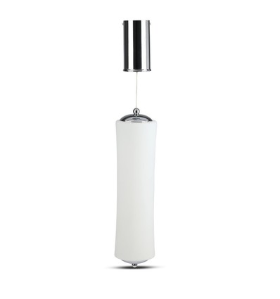 18W LED Enkelt Lang Pendel - Designer, TRIAC dæmpbar, 3000K, hvid