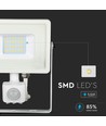20W Projektør Samsung Chip PIR Sensor 3000K Hvidt Hus