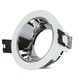 GU10 indbygningsspot - Rund, hvid/krom, aluminium, hul: Ø7,2 cm, IP20 indendørs