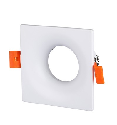 GU10 lampe - firkantet, hvid