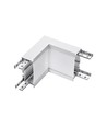 10W - L-formet connector, Samsung chip, 4000K, sølv hus