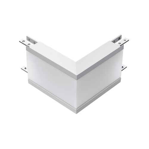 12W L-formet konnektor - Samsung chip, udenfor, 4000K, sølv hus