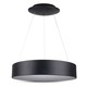 20W LED pendel, Ø45cm, sort - Dæmpbar, 3000K, 120cm wire, varm hvid
