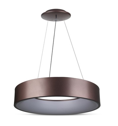 20W LED Overflade Glat Pendel Lampe - 3000K, Kaffebrun, Dæmpbar