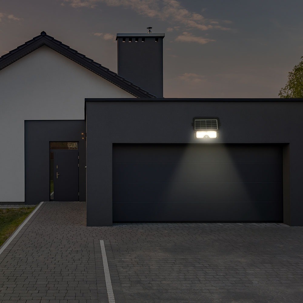 5W LED Solar Projektør - 4000K - Kulør : Neutral