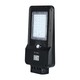 15W LED Solar gadelampe - 6000K, sort hus