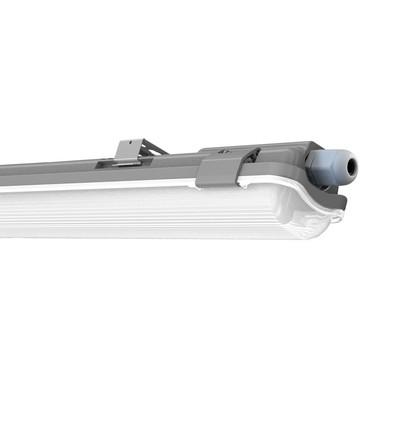 1x18W Vandtæt Lampe - 120cm, med LED Rør, 6400K, IP65
