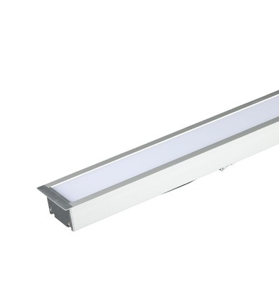 40W LED lineær lys - Nedsænket, Samsung chip, 6400K, Sølv hus