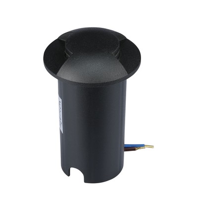 1W LED Nedgravningsspot Lys (12V) 6500K-Sort, IP67