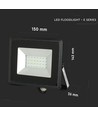 20W LED Projektør - Grøn, Sort Hus