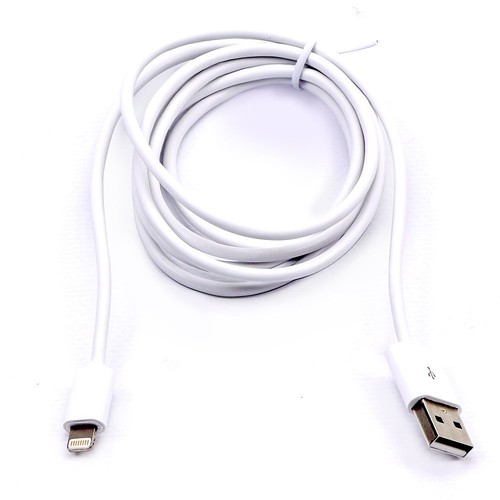 1,5m MFI Lightning til USB kabel, 2.4A - Hvid, Apple certificeret, fleksibel og holdbar
