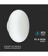 LED Væglampe 40W - Designer, TRIAC Dæmpbar, 3000K, Hvid