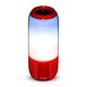 2*3W Bluetooth Højttaler - LED-lys, USB TF-kortplads, rød