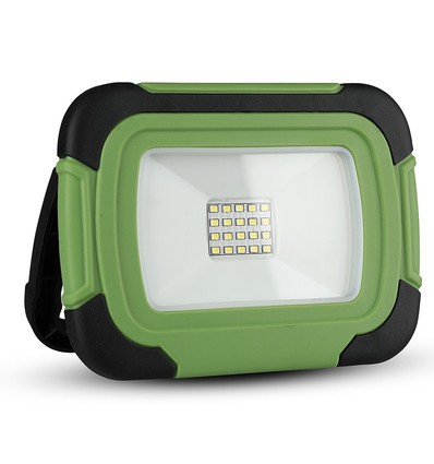 [V-TAC] [Projektør] [10W] - [LED, Genopladelig, Samsung Chip, 6400K, SOS Flash]