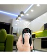 RF LED lysdæmper med touch fjernbetjening, 12V/24V - 3 kanaler, 18A, sort, til LED strips