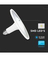 18W LED UFO pære, E27 - Samsung LED chip, Ø22cm, 1200lm, 5 års garanti