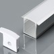 Monteringssæt LED-strips - Diffuser, Nedsænket, 2000x30x20mm, Sølv
