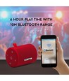 Bærbar Bluetooth-højttaler med TWS-funktion - 1500mAh Batteri, Rød
