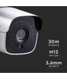 1080P IP overvågningskamera, 12V - IP65, 2.0MP bullet, 20-30m IR, indendørs/udendørs