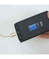 MicroUSB kabel 1m guld - Bomuldsstof, MicroUSB til USB-A