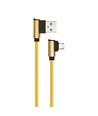 1M Micro USB Kabel L-Type - Guld, Diamond Serie