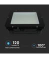 1000W LED Projektør - Samsung Chip, 4000K, Sort Hus, 120lm/W