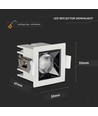 VT-4824 Downlight 4W - LED, Samsung chip, 5700K, 12D
