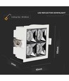 16W LED Reflektor Downlight - Samsung Chip, 2700K, 12D