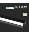 30W Magnetisk Lineær Lys - 4000K, Sort, IP20, 24V