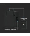 1W LED Magnetisk lineær spotlight - 4000K, sort, IP20, 24V
