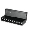10*2W LED magnetisk gimbal lineært spotlys 4000K-sort IP20 24V
