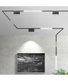 10*2W LED magnetisk gimbal lineært spotlys 4000K-sort IP20 24V