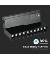 10*2W LED magnetisk gimbal lineært spotlys 4000K-sort IP20 24V