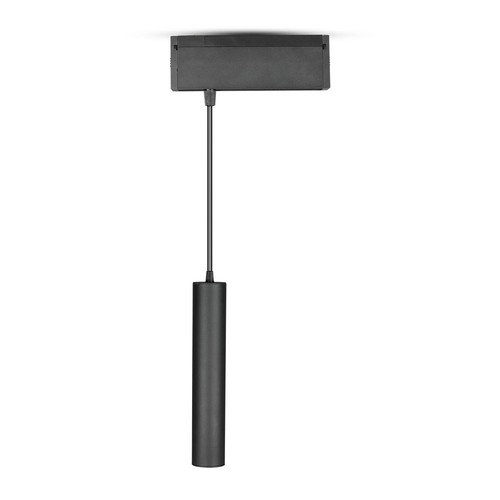 15W LED magnetisk lineær hængende suspensionslys - 4000K, sort, IP20, 24V