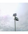 12W solpanel med LED projektør 6000K