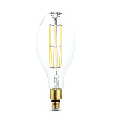 ED120 pære 24W E27 - klart glas, 6400K, kultråd, 160lm/watt