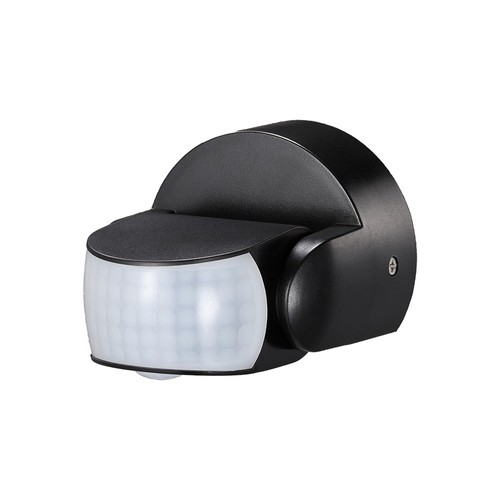 Infrarød Bevægelsessensor - Sort Hus, IP65 (Max: 600W LED)