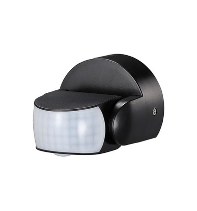 Infrarød Bevægelsessensor - Sort Hus, IP65 (Max: 600W LED)