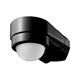 Sensor til hushjørne, sort, bevægelsessensor - justerbar, hjørne montering, IP65 (max:600W LED)