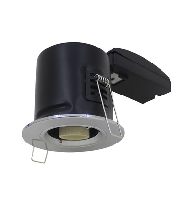 GU10 Downlight - Brandsikker, Vippe- og låsemulighed, Tyk hus, Krom