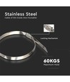 Rustfrit Kabelbinder, 100 stk - Bredde 4,6mm, 25 cm