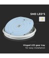 20W LED loftslampe - Samsung LED chip, 3-i-1 CCT, IP65 vandtæt, bulkhead