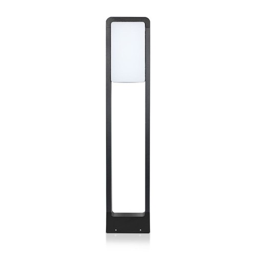 10W LED bedlampe, 80cm - IP65, sort, Samsung LED chip, kold hvid, udendørs