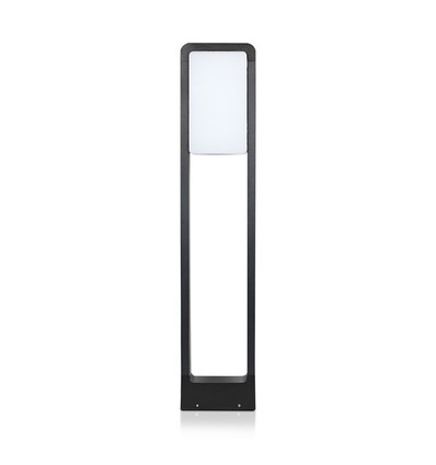 10W LED bedlampe, 80cm - IP65, sort, Samsung LED chip, kold hvid, udendørs