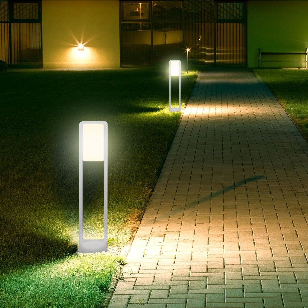 10W LED havelampe, hvid - Samsung LED chip, IP65, 3000K, 80cm høj - Kulør : Kold