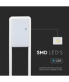 10W LED Pullertlampe - Samsung Chip, 6400K, IP65, Hvid hus